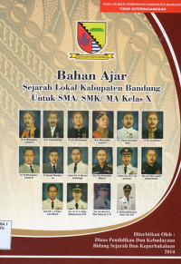 Image of Bahan Ajar Sejarah Lokal Kabupaten Bandung Kelas X