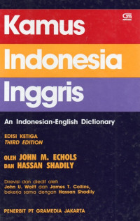 Image of Kamus Indonesia Inggris Edisi Tiga Revisi